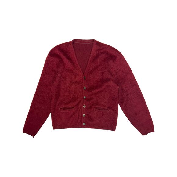 Arrow Other - Vintage 1960’s Arrow Cum Laude Shaggy Mohair Cardigan